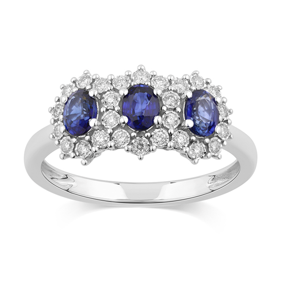 Anello Bliss Donna Bl masterbliss charleston in Oro bianco Zaffiro blu 0.66 Ct 20114656 - 20114656